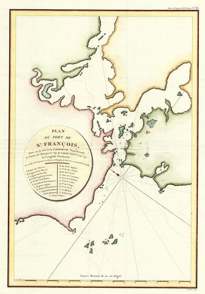 San Francisco Bay - La Perouse - mapped in 1786 - published in 1797
