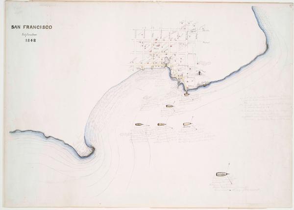 San Francisco Harbor - Augustus Harrison - 1848